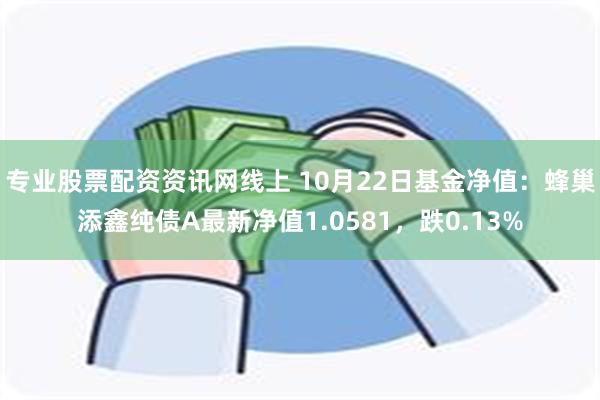 专业股票配资资讯网线上 10月22日基金净值：蜂巢添鑫纯债A最新净值1.0581，跌0.13%